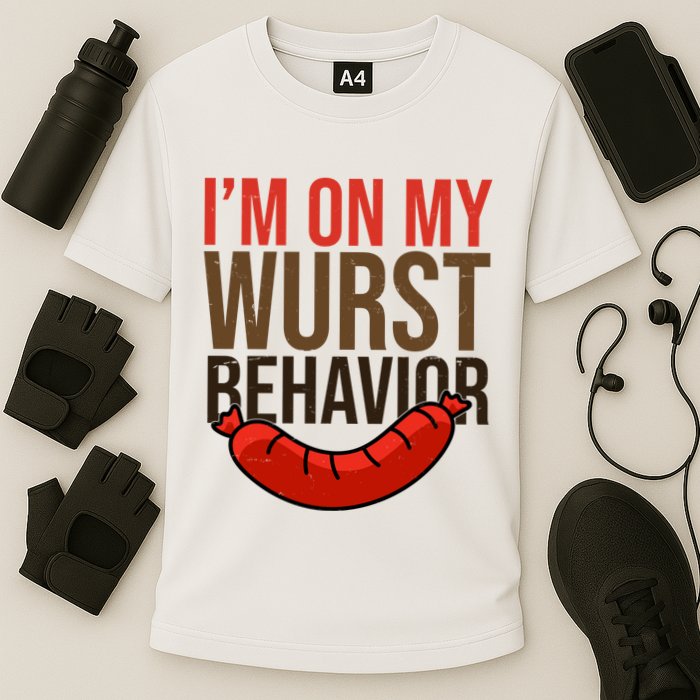 Im On My Wurst Behavior Oktoberfest Performance Shirt