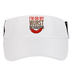 Im On My Wurst Behavior Oktoberfest Adult Drive Performance Visor