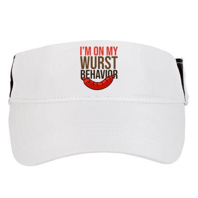 Im On My Wurst Behavior Oktoberfest Adult Drive Performance Visor