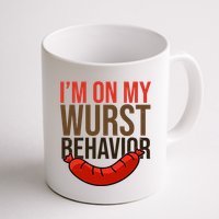 Im On My Wurst Behavior Oktoberfest Mug