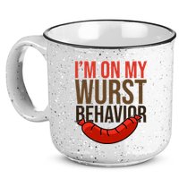 Im On My Wurst Behavior Oktoberfest 15oz Campfire Ceramic Mug