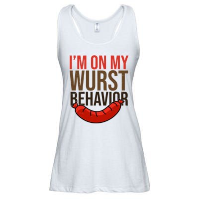 Im On My Wurst Behavior Oktoberfest Ladies Essential Flowy Tank