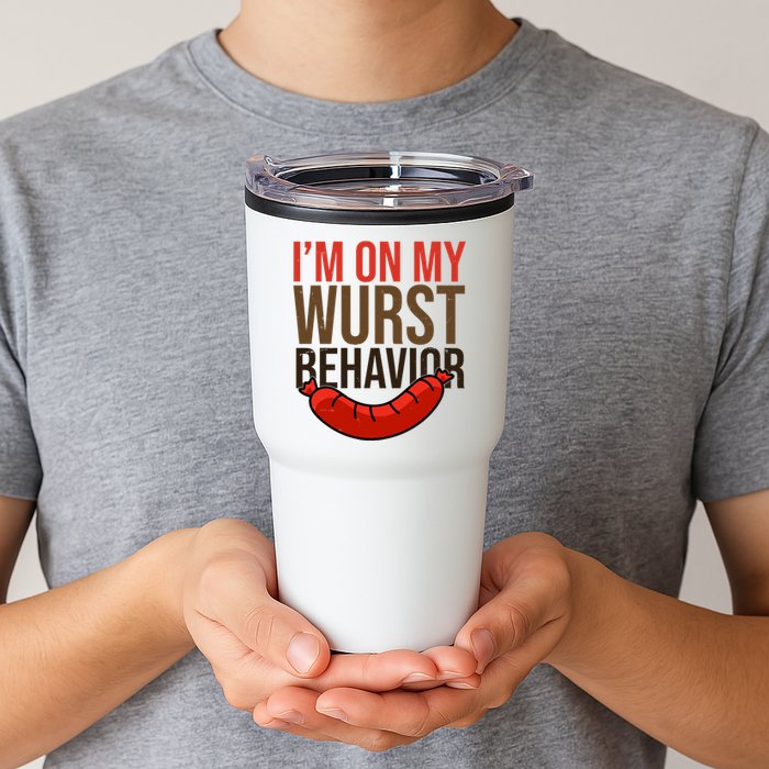 Im On My Wurst Behavior Oktoberfest Tumbler
