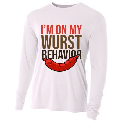 Im On My Wurst Behavior Oktoberfest Cooling Performance Long Sleeve Crew
