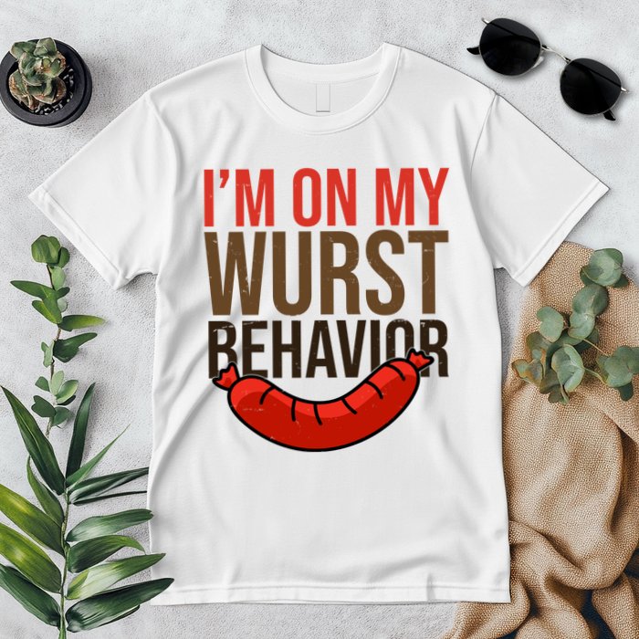 Im On My Wurst Behavior Oktoberfest Premium T-Shirt