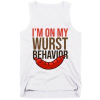 Im On My Wurst Behavior Oktoberfest Tank Top