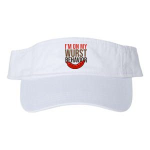 Im On My Wurst Behavior Oktoberfest Valucap Bio-Washed Visor