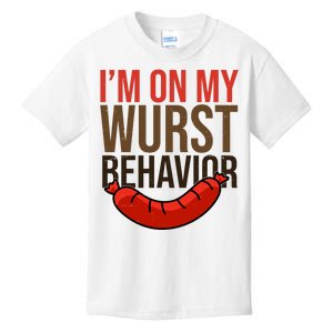 Im On My Wurst Behavior Oktoberfest Kids T-Shirt