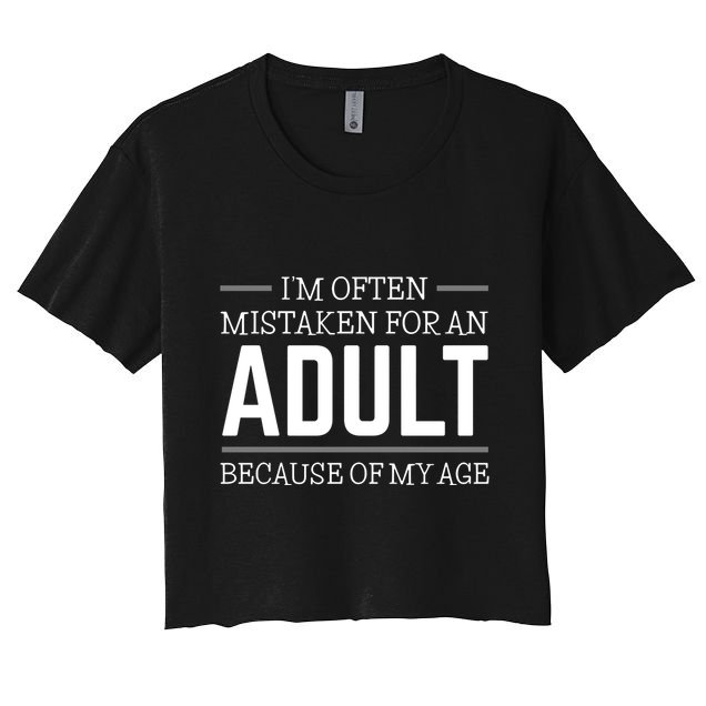IM Often Mistaken For An Adult Because Of My Age Crop Top