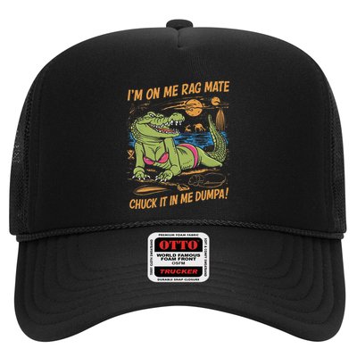 IM On Me Rag Mate Chuck It In Me Dumpa Funny Australia Crocodile Gift Trucker Hat