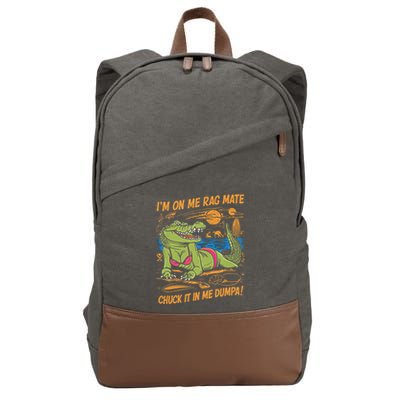 IM On Me Rag Mate Chuck It In Me Dumpa Cotton Canvas Backpack