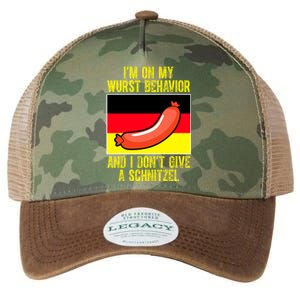 Im On My Wurst Behavior And I Dont Give A Schnitzel Oktoberfest Legacy Tie Dye Trucker Hat