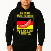 Im On My Wurst Behavior And I Dont Give A Schnitzel Oktoberfest Hoodie