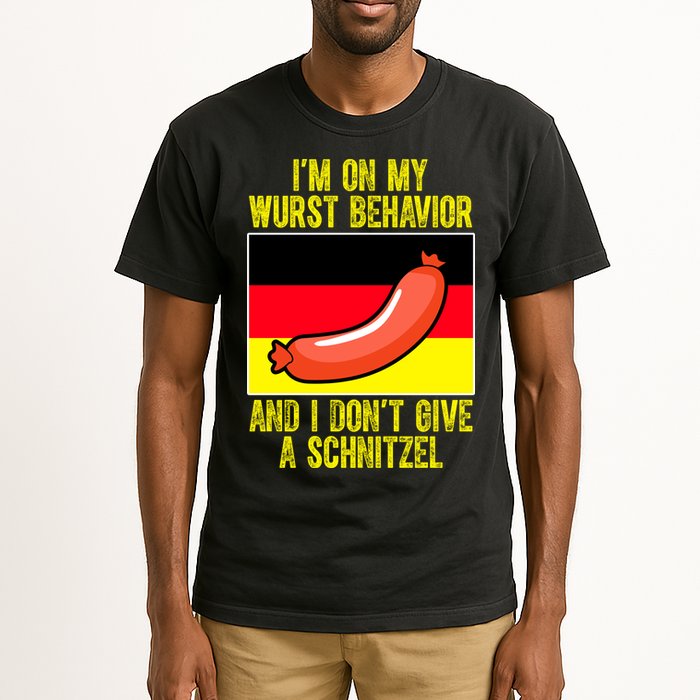 Im On My Wurst Behavior And I Dont Give A Schnitzel Oktoberfest Tall T-Shirt