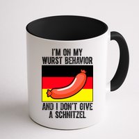 Im On My Wurst Behavior And I Dont Give A Schnitzel Oktoberfest Mug