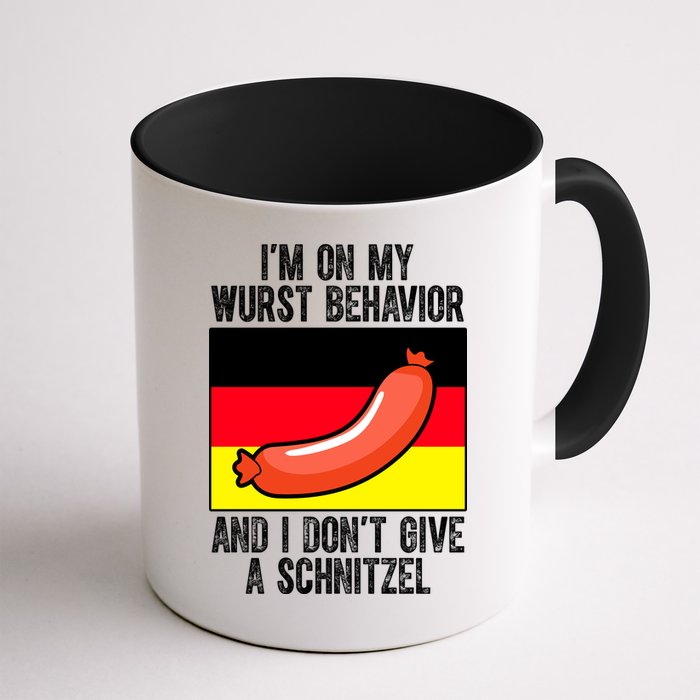 Im On My Wurst Behavior And I Dont Give A Schnitzel Oktoberfest Mug