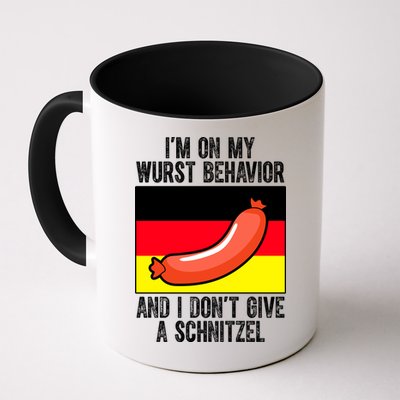 Im On My Wurst Behavior And I Dont Give A Schnitzel Oktoberfest Mug