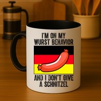 Im On My Wurst Behavior And I Dont Give A Schnitzel Oktoberfest Mug