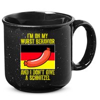 Im On My Wurst Behavior And I Dont Give A Schnitzel Oktoberfest 15oz Campfire Ceramic Mug