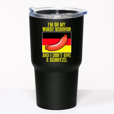 Im On My Wurst Behavior And I Dont Give A Schnitzel Oktoberfest Tumbler
