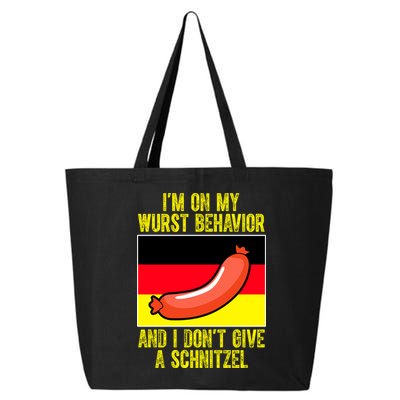Im On My Wurst Behavior And I Dont Give A Schnitzel Oktoberfest 25L Jumbo Tote