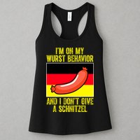 Im On My Wurst Behavior And I Dont Give A Schnitzel Oktoberfest Womens Tank Top