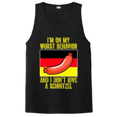 Im On My Wurst Behavior And I Dont Give A Schnitzel Oktoberfest PosiCharge Competitor Tank