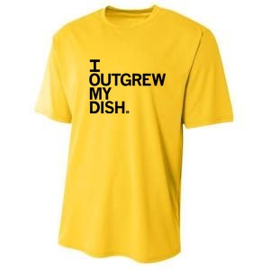 I Outgrew My Dish Youth Performance Sprint T-Shirt