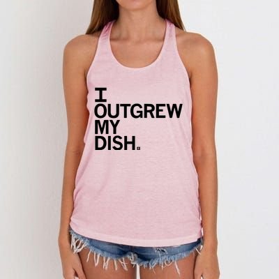 I Outgrew My Dish Women's Knotted Racerback Tank