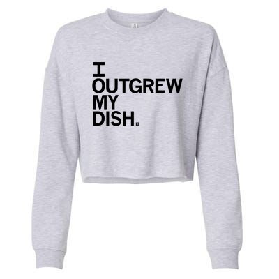 I Outgrew My Dish Cropped Pullover Crew