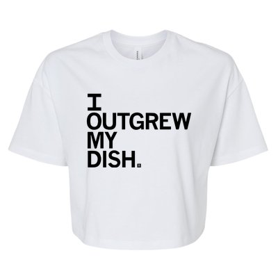 I Outgrew My Dish Bella+Canvas Jersey Crop Tee