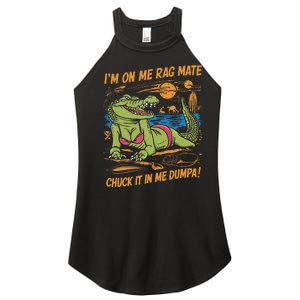 IM On Me Rag Mate Chuck It In Me Dumpa Women's Perfect Tri Rocker Tank