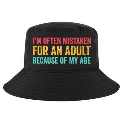 Im Often Mistaken For An Because Of My Age Funny Cool Comfort Performance Bucket Hat