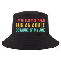 Im Often Mistaken For An Because Of My Age Funny Cool Comfort Performance Bucket Hat