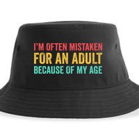 Im Often Mistaken For An Because Of My Age Funny Sustainable Bucket Hat