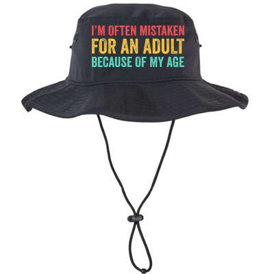 Im Often Mistaken For An Because Of My Age Funny Bucket Hat
