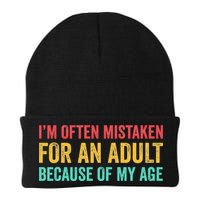 Im Often Mistaken For An Because Of My Age Funny Beanie