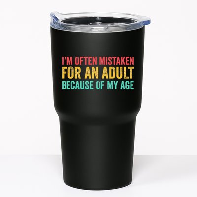 Im Often Mistaken For An Because Of My Age Funny Tumbler