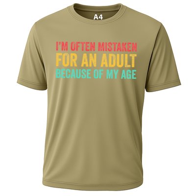 Im Often Mistaken For An Because Of My Age Funny Cooling Performance Crew T-Shirt
