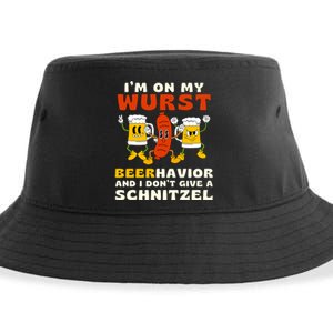 IM On My Wurst Beerhavior And I DonT Give A Schnitzel Sustainable Bucket Hat