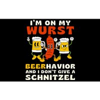 IM On My Wurst Beerhavior And I DonT Give A Schnitzel Bumper Sticker