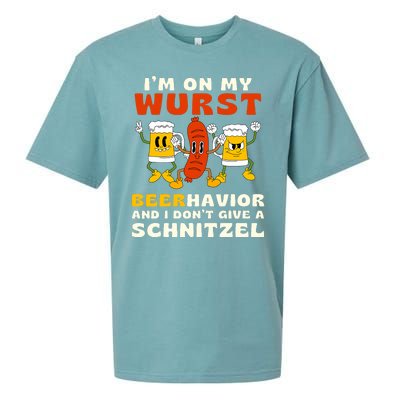 IM On My Wurst Beerhavior And I DonT Give A Schnitzel Sueded Cloud Jersey T-Shirt