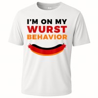 I'm On My Wurst Behavior Funny German Oktoberfest Cooling Performance Crew T-Shirt