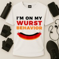 I'm On My Wurst Behavior Funny German Oktoberfest Cooling Performance Crew T-Shirt