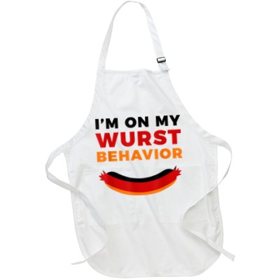 I'm On My Wurst Behavior Funny German Oktoberfest Apron