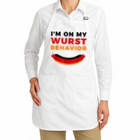 I'm On My Wurst Behavior Funny German Oktoberfest Apron