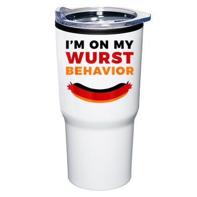 I'm On My Wurst Behavior Funny German Oktoberfest Tumbler