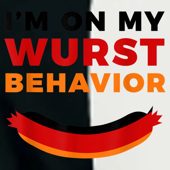 I'm On My Wurst Behavior Funny German Oktoberfest Infant Baby Jersey Bodysuit