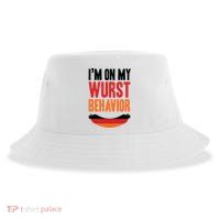 Im On My Wurst Behavior Sustainable Bucket Hat