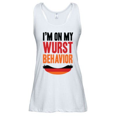 Im On My Wurst Behavior Ladies Essential Flowy Tank